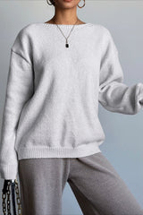 Bow Detail Loose Knit Sweater