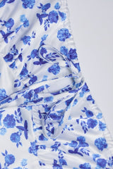 Strap Slim Bodycon Long Floral Dress