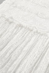 High Waist Lace Tiered A Line Boho Skirt