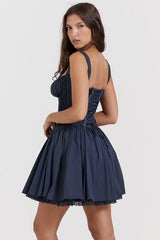 Pietra White Corset Mini Dress