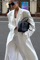 Waist Belted Blazer Coat