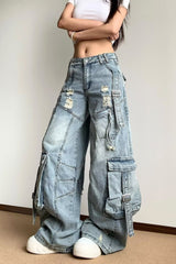 Design Detail Wide Leg Jean