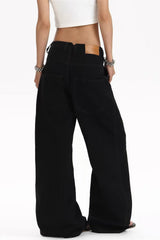 Hardware Loop Wide Leg Cargo Jeans