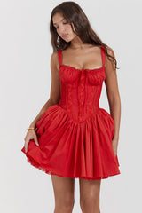 Pietra White Corset Mini Dress