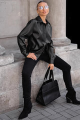 Fleece Lined PU Moto Jacket