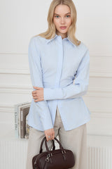 Cotton Ruched Fitted Blouse