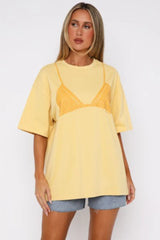 Bikini Graphic Oversized Crew Neck T-Shirt