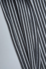 Striped Crew Neck Fitted Long Sleeve Tee