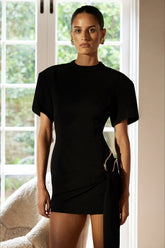 Lace Up Bodycon Mini Dress