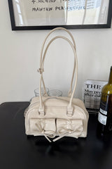 Bowknot Pillow Bowling Bag Chic Shoulder Underarm Tote Bag