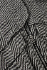Herringbone High Collar Pocket Jacket