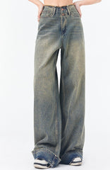Vintage Ochre Straight Jean