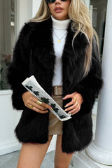 Elegant Fuzzy Long Coat