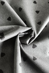 Polka Dot Lace Cuff Blouse