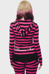 Vintage Y2K Striped Loose Fit Hoodie