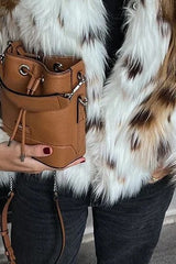 Leopard Faux Fur Design Coat