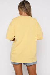 Bikini Graphic Oversized Crew Neck T-Shirt