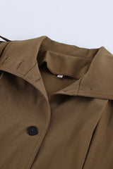 Pleated Lapel Loose Jacket