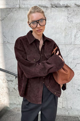 Vintage Loose Fit Suede Jacket