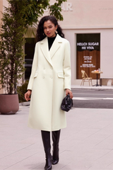 Wool Blend Loose Chic Slim Elegant Christmas Outerwear