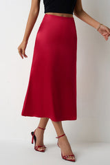 Mermaid Tail Satin Christmas Skirt