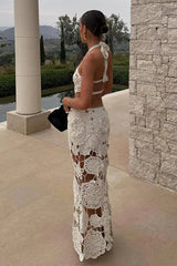 Weird Puss Crochet Maxi Dress