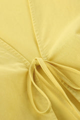 Resort Casual Cotton Linen Puff Sleeve Two Piece Skirt Set