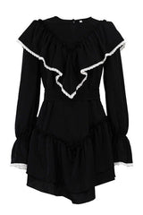 Diva Darling Ruffled Charming Flare Sleeve Mini Dress