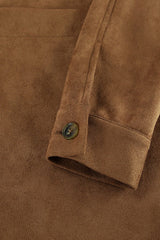 Fashionable Brown Suede Jacket