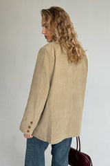 Elegant Corduroy Blazer Coat