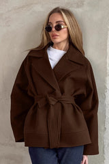 Loose Fit Mid-Length Wool Coat