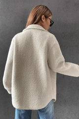 Teddy Wool Lapel Button Coat