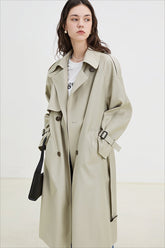 Storm Flap Raglan Sleeve Double Breasted Coat