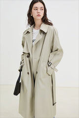 Storm Flap Raglan Sleeve Double Breasted Coat