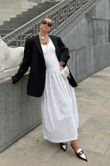 Knit U-Neck Maxi Dress