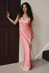 Lace Splice Cami Maxi Dress