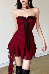 A-Line Asymmetric Party Dress