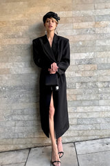 Slim Fit Long Blazer Coat