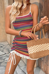 Striped Knitted Mini Dress