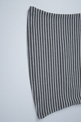 Striped Crew Neck Fitted Long Sleeve Tee