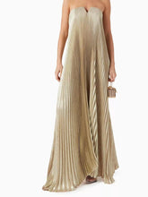 Black Tie Strapless Gown