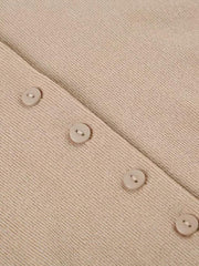 Button Up Knitted Mini Dress