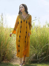 Flare Sleeve Tassel Vintage Style Floral Boho Dress bohodress-250126