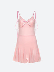 Coquette Backless Mini Dress