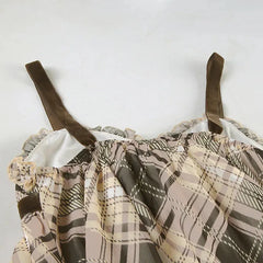 Coquette Plaid Mini Dress