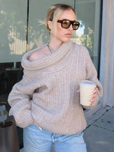 Off Shoulder Knit Sweater