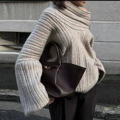 Off Shoulder Knit Sweater