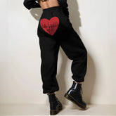 Valentine’s Day Couple Jogger Pants Black / S