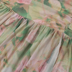 Floral Ruched Maxi Dress