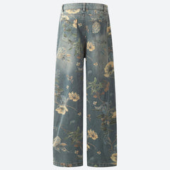 Floral Wide Leg Jeans